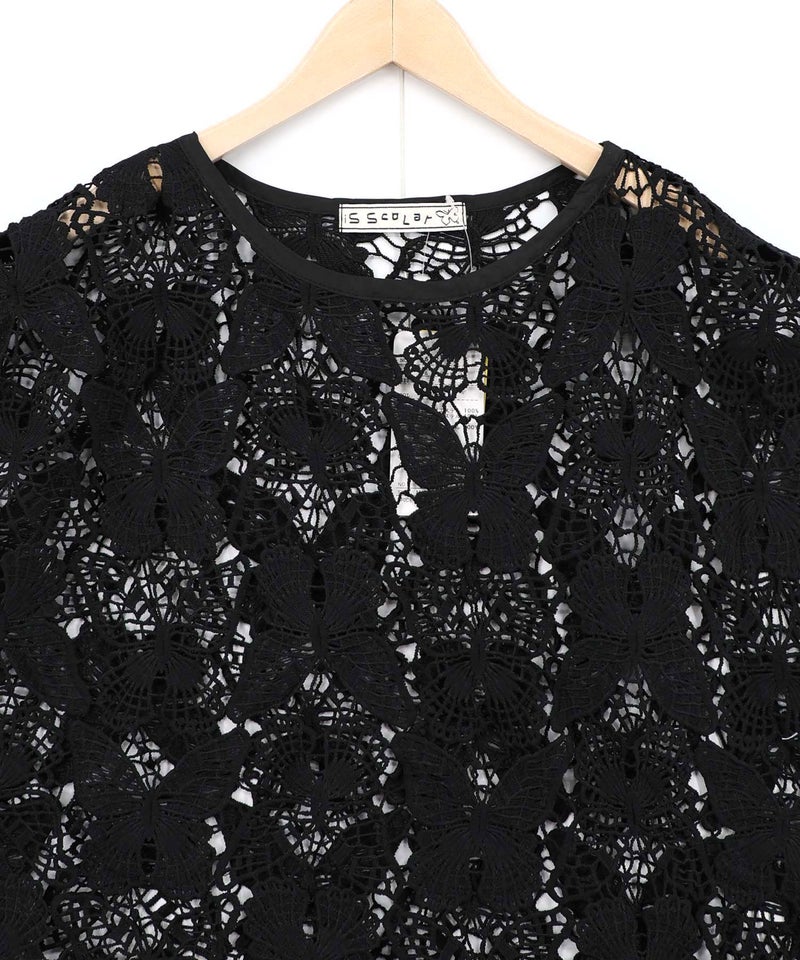 リボン付き蝶レースベスト-13