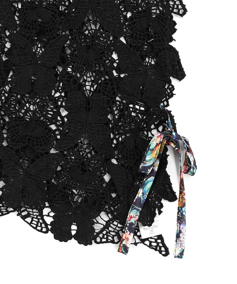 リボン付き蝶レースベスト-15