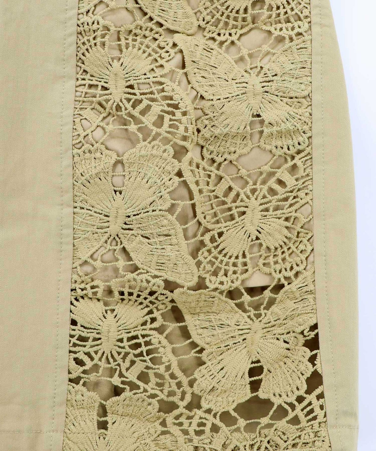 アジサイ柄リボンベルト付き蝶レースパンツ-13