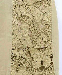 アジサイ柄リボンベルト付き蝶レースパンツ-13