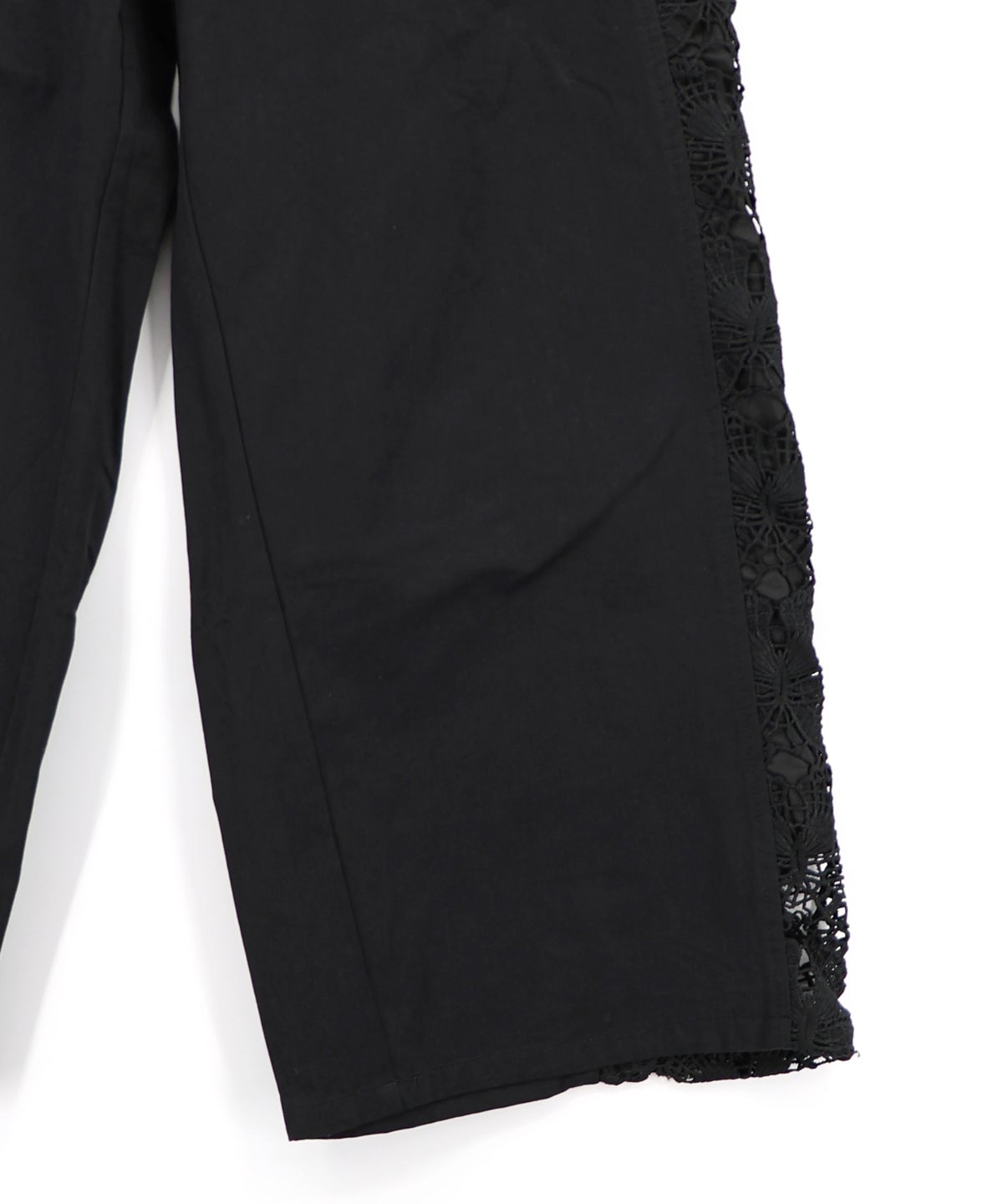 アジサイ柄リボンベルト付き蝶レースパンツ-16