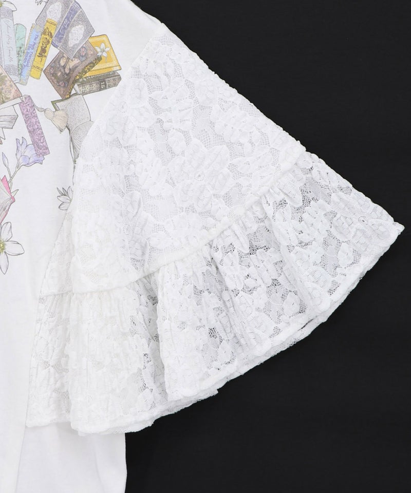 おばあちゃんの思い出本棚柄プルオーバー-9