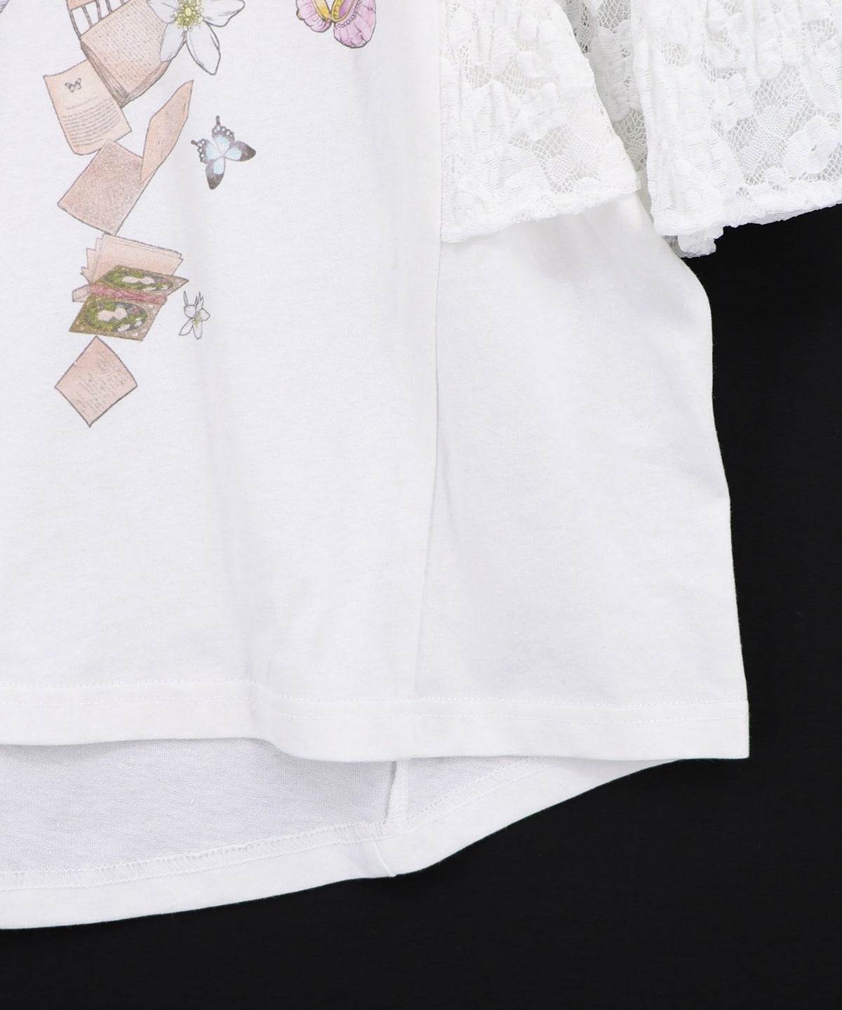 おばあちゃんの思い出本棚柄プルオーバー-10