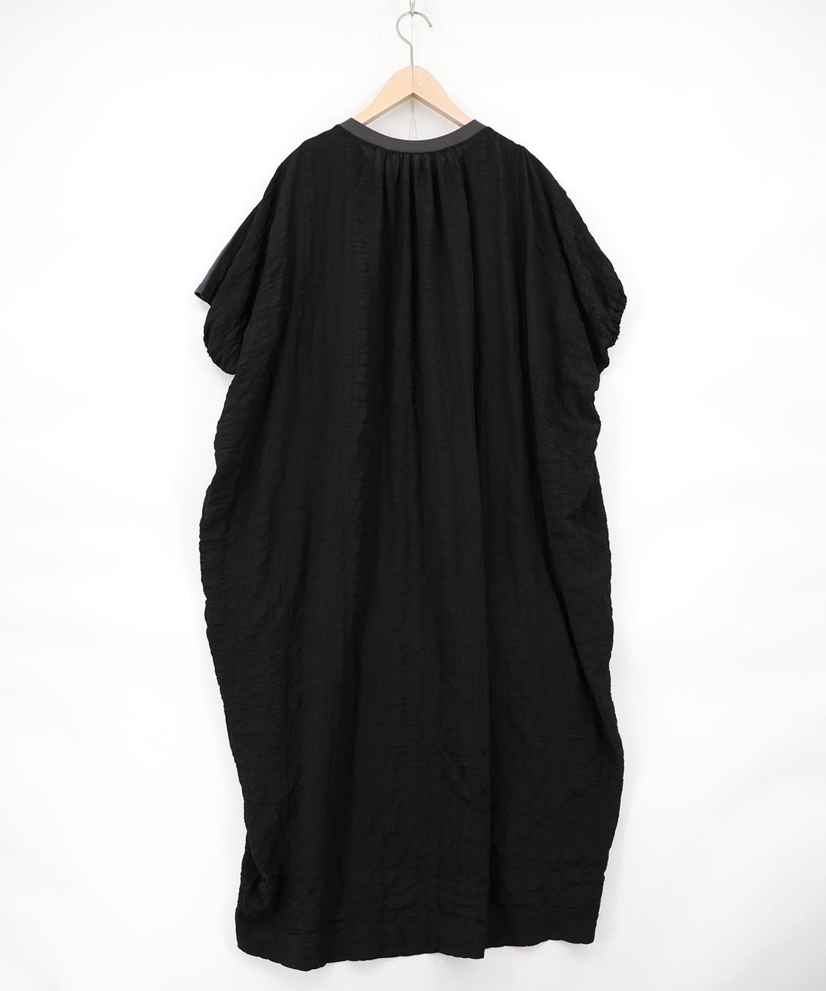 お城のレース風箔プリント異素材切替ワンピ-4