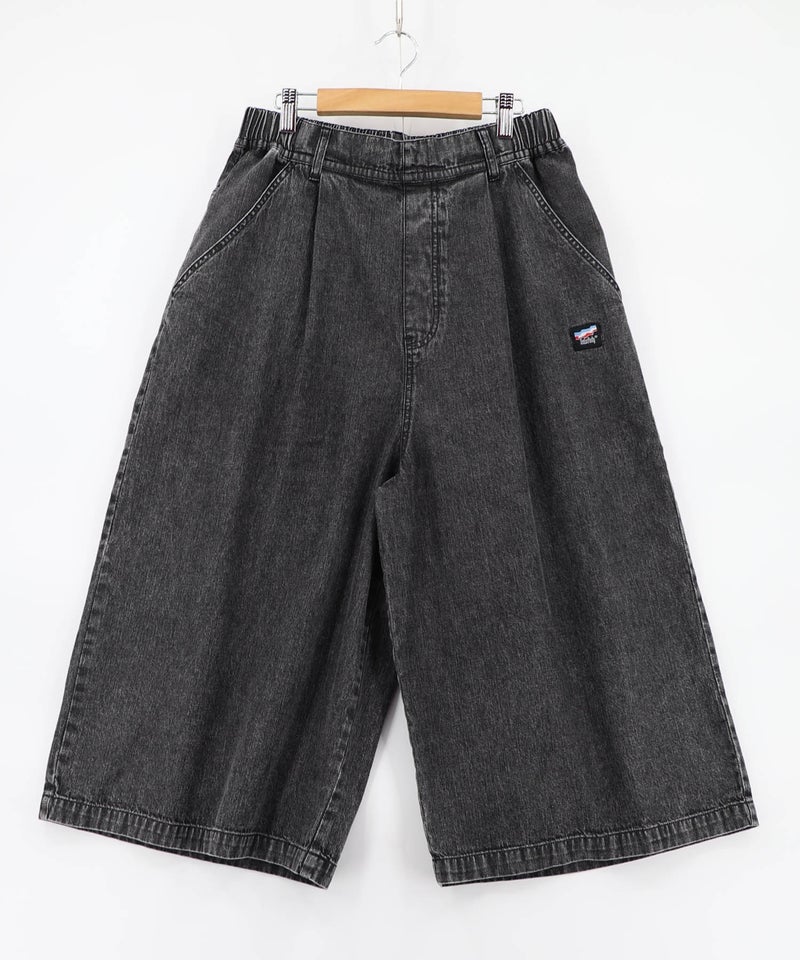 ネコパン刺繍 ツイルorデニムパンツ-17