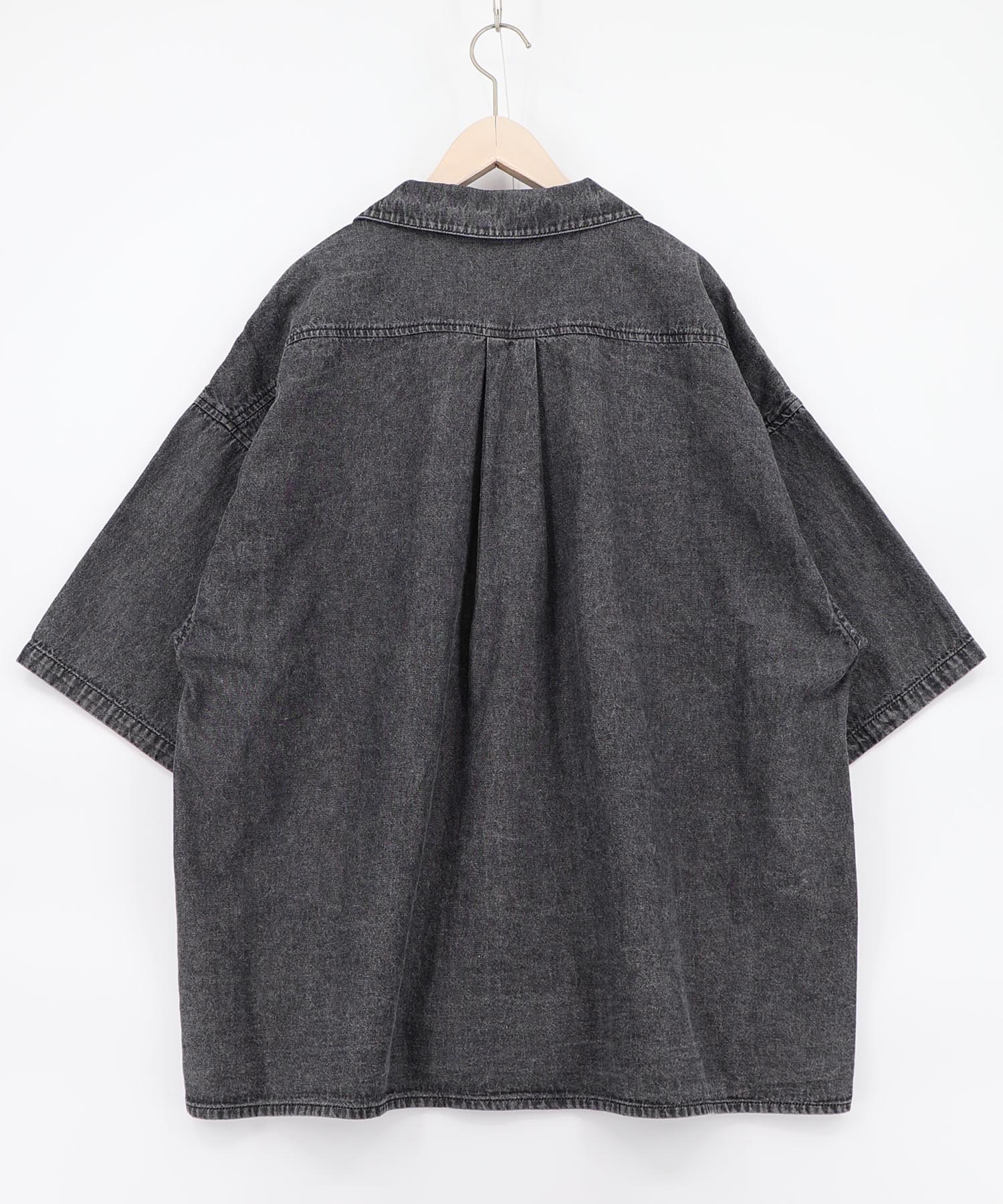 362105：ネコパン刺繍 ひげチェックorデニムシャツの通販-ScoLar
