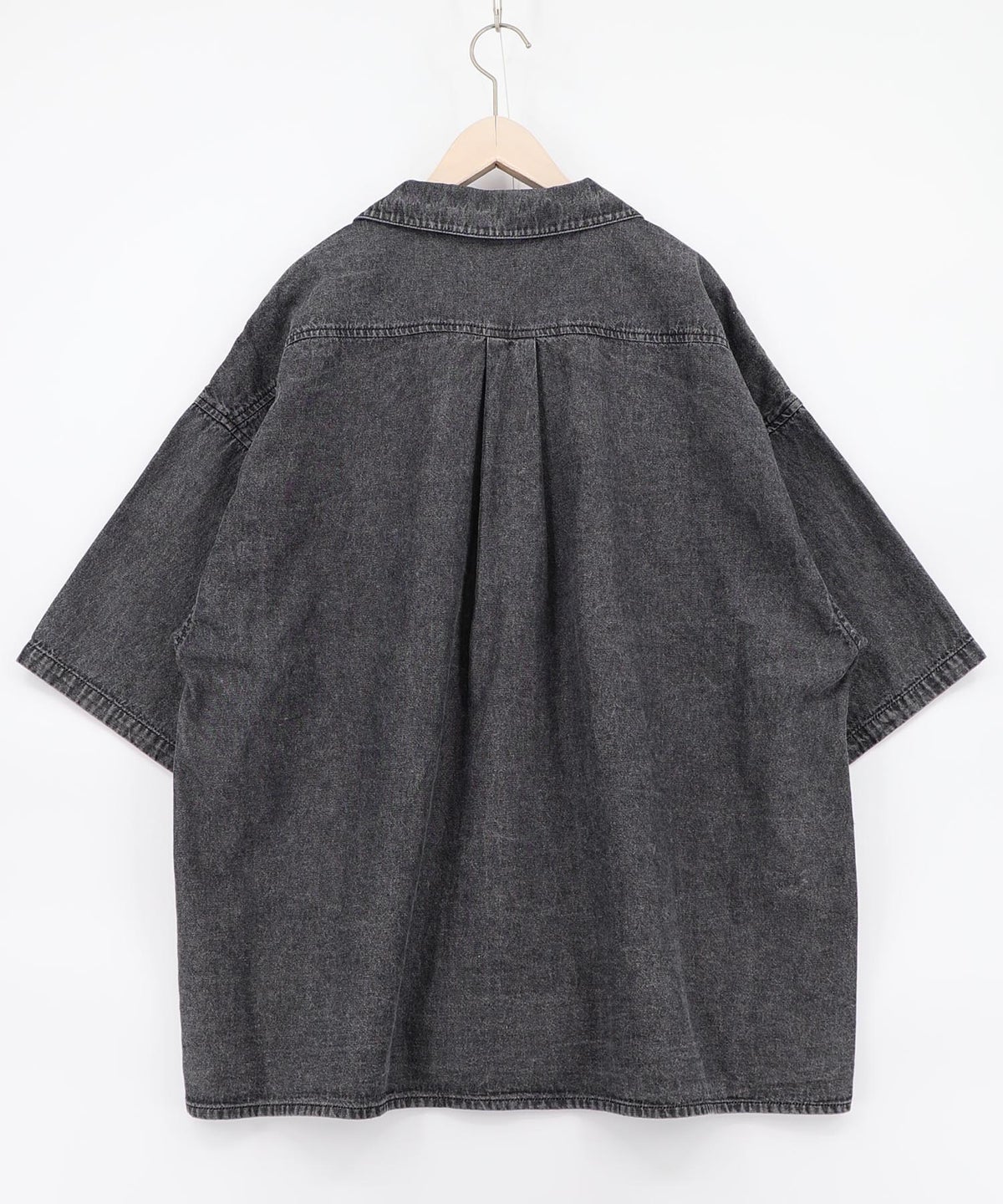 ネコパン刺繍 ひげチェックorデニムシャツ-14