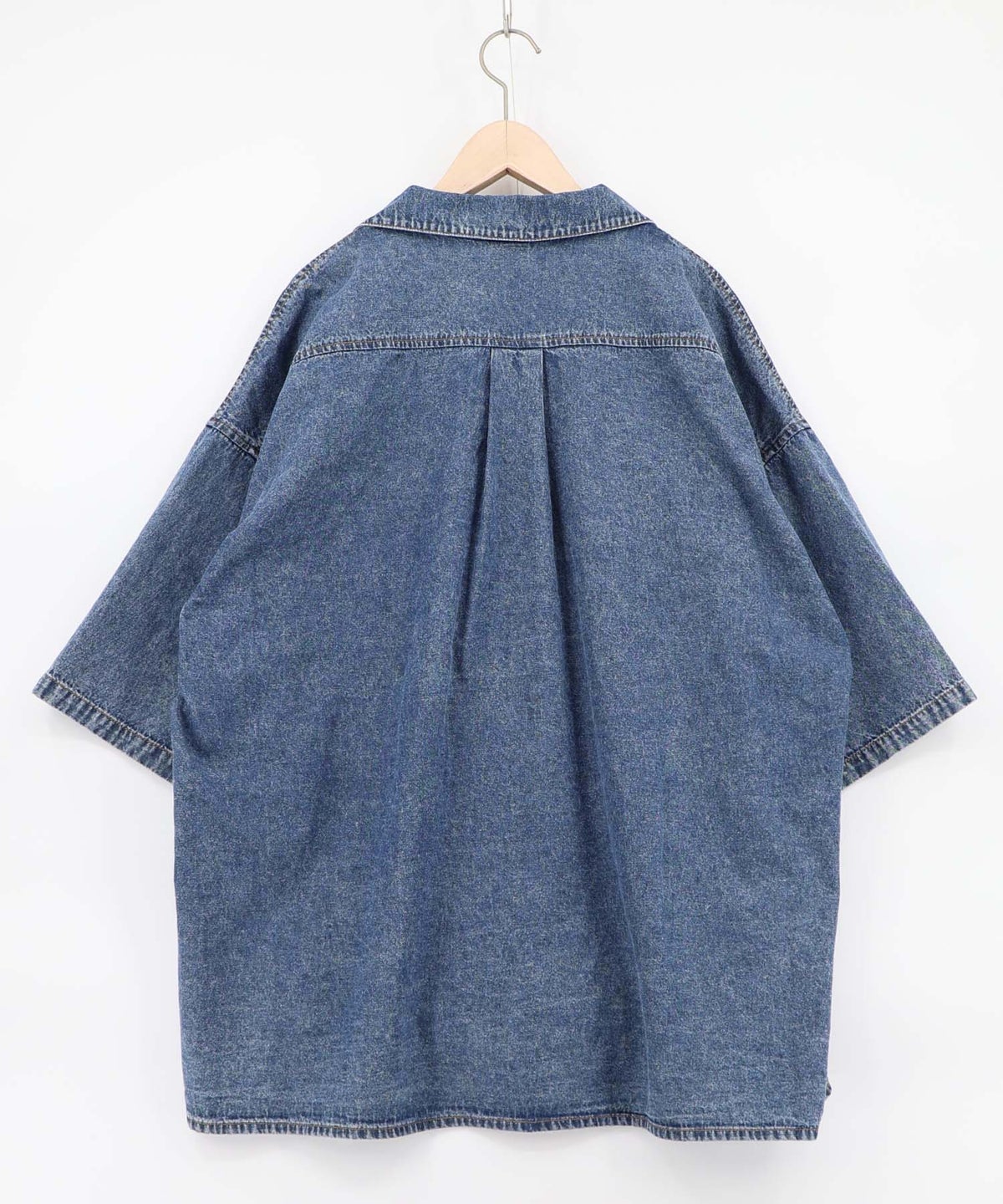 ネコパン刺繍 ひげチェックorデニムシャツ-20