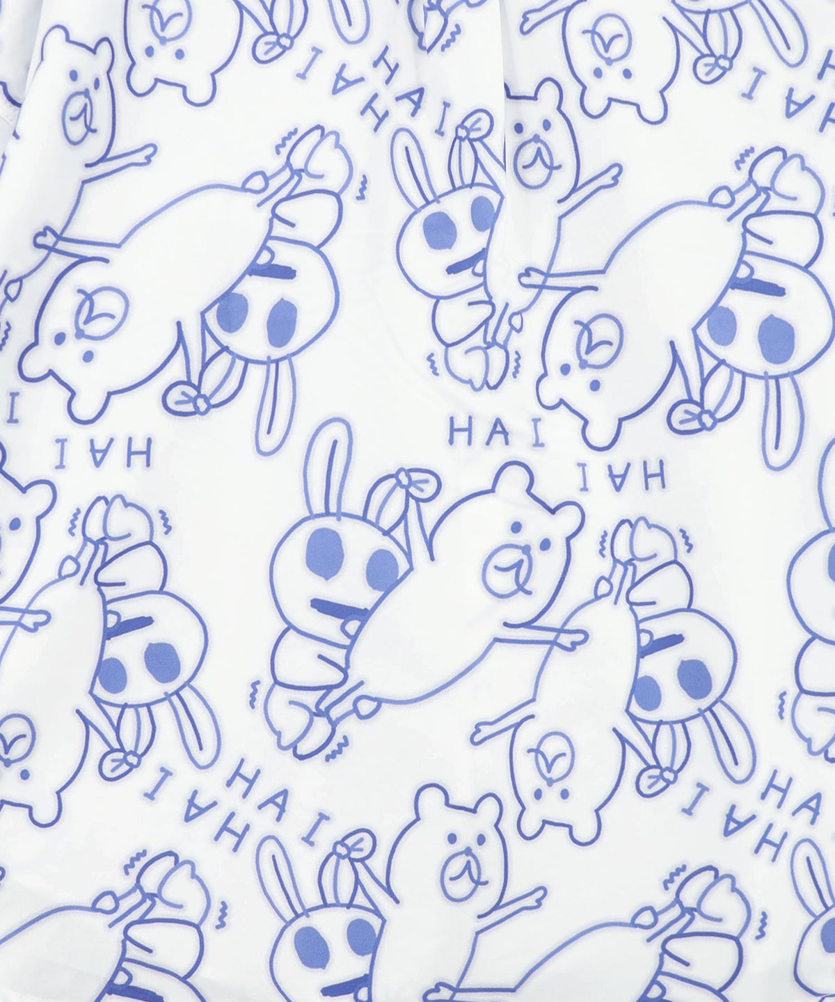 組体操クマとうさぎネオンサイン風シャツ-11