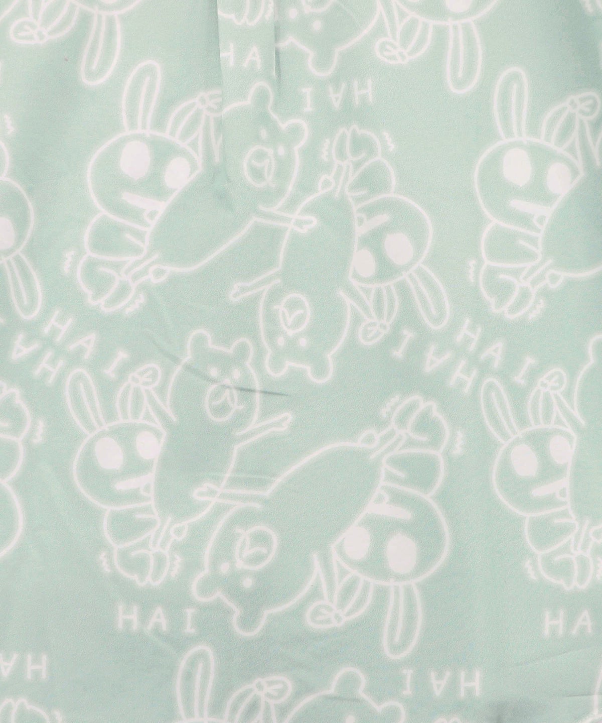 組体操クマとうさぎネオンサイン風シャツ-15