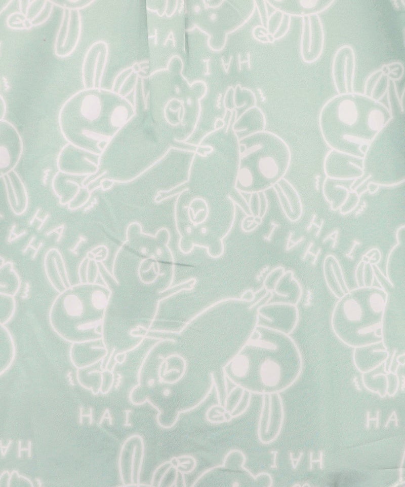 組体操クマとうさぎネオンサイン風シャツ-15