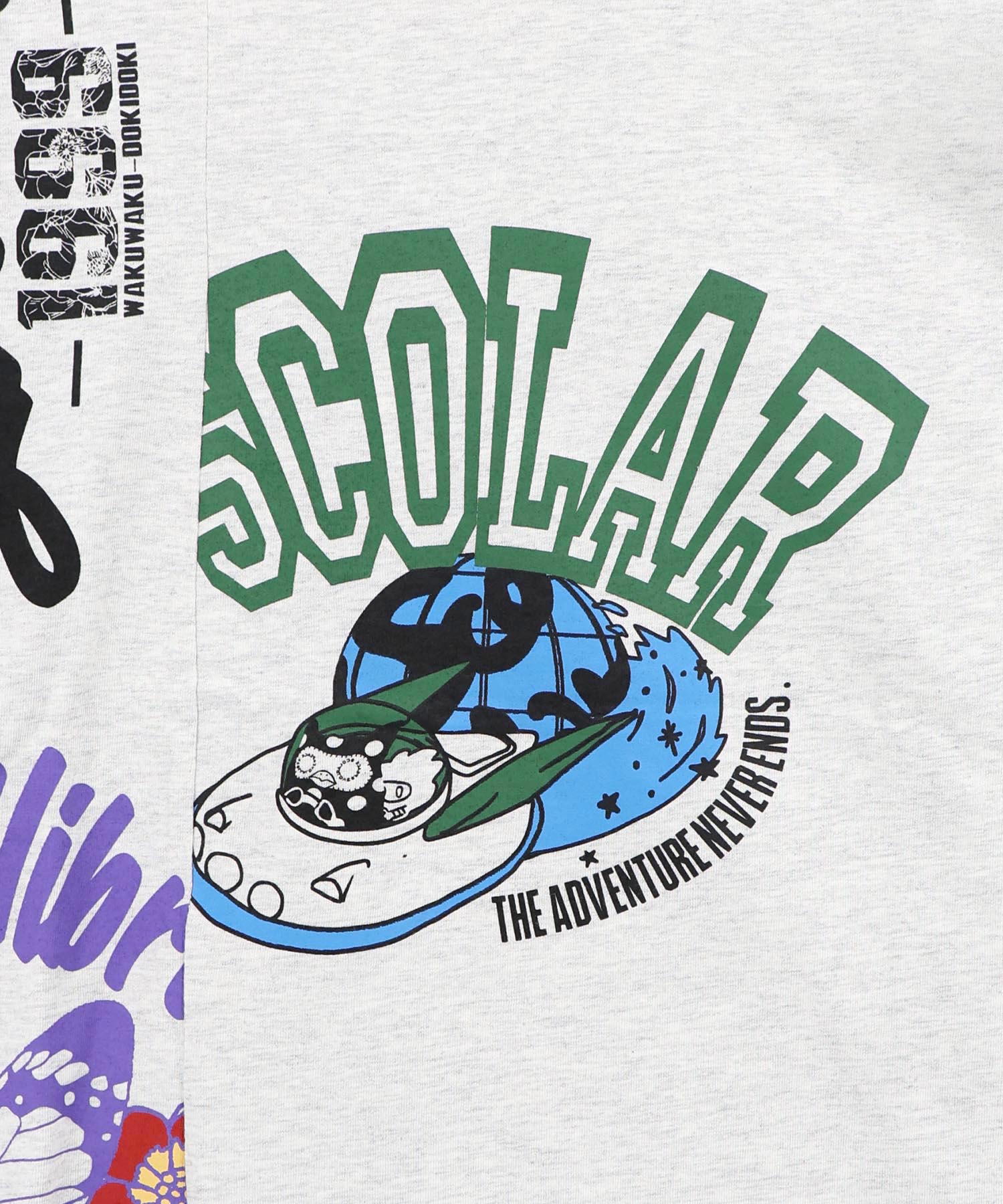 162628：ポジティブフレーズ柄アシンメトリープルオーバーの通販-ScoLar