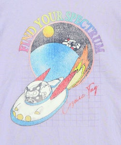 花ネコ袖柄切替 フクミン・モケの宇宙大冒険PO-14