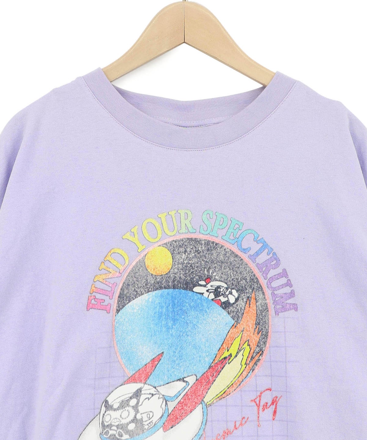 花ネコ袖柄切替 フクミン・モケの宇宙大冒険PO-15