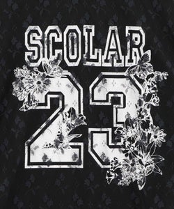 花チュールレース重ねユニフォーム風Tシャツ-13