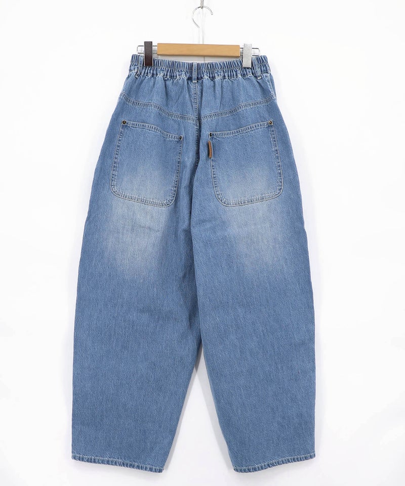 パッチワークお花アップリケデニムパンツ-19