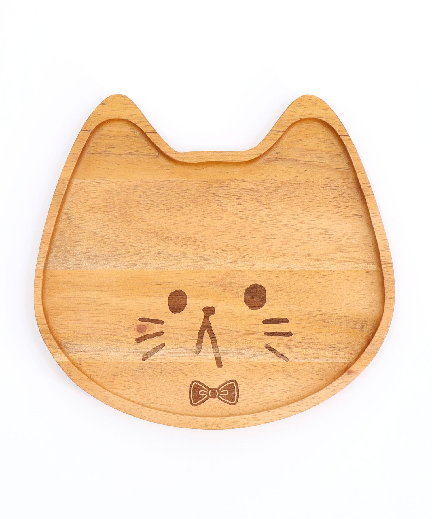 猫の顔デザイン 木製小物入れ 662732：木製ネコ型プレートの通販-ScoLar