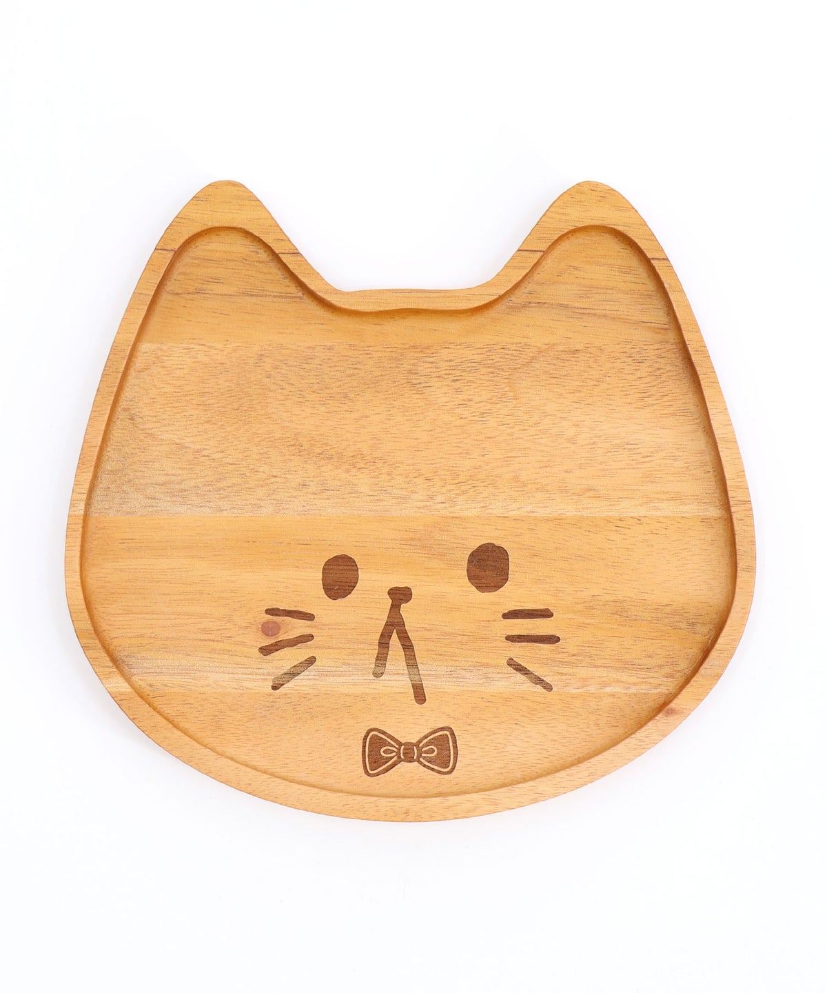 木製ネコ型プレート-4
