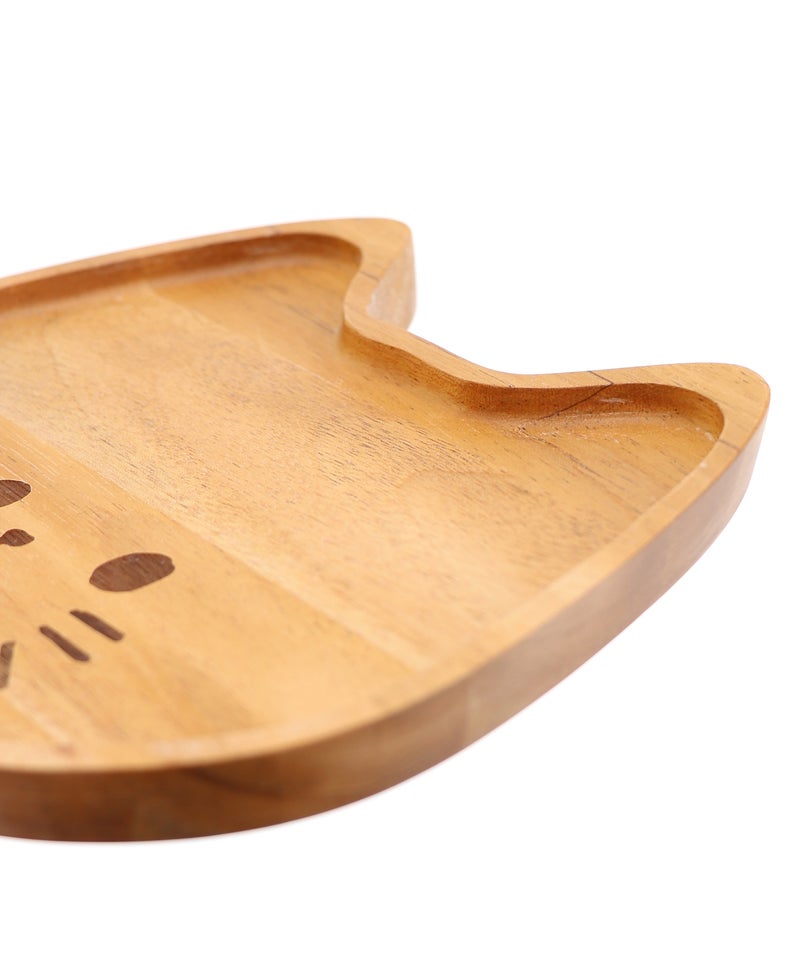 木製ネコ型プレート-7