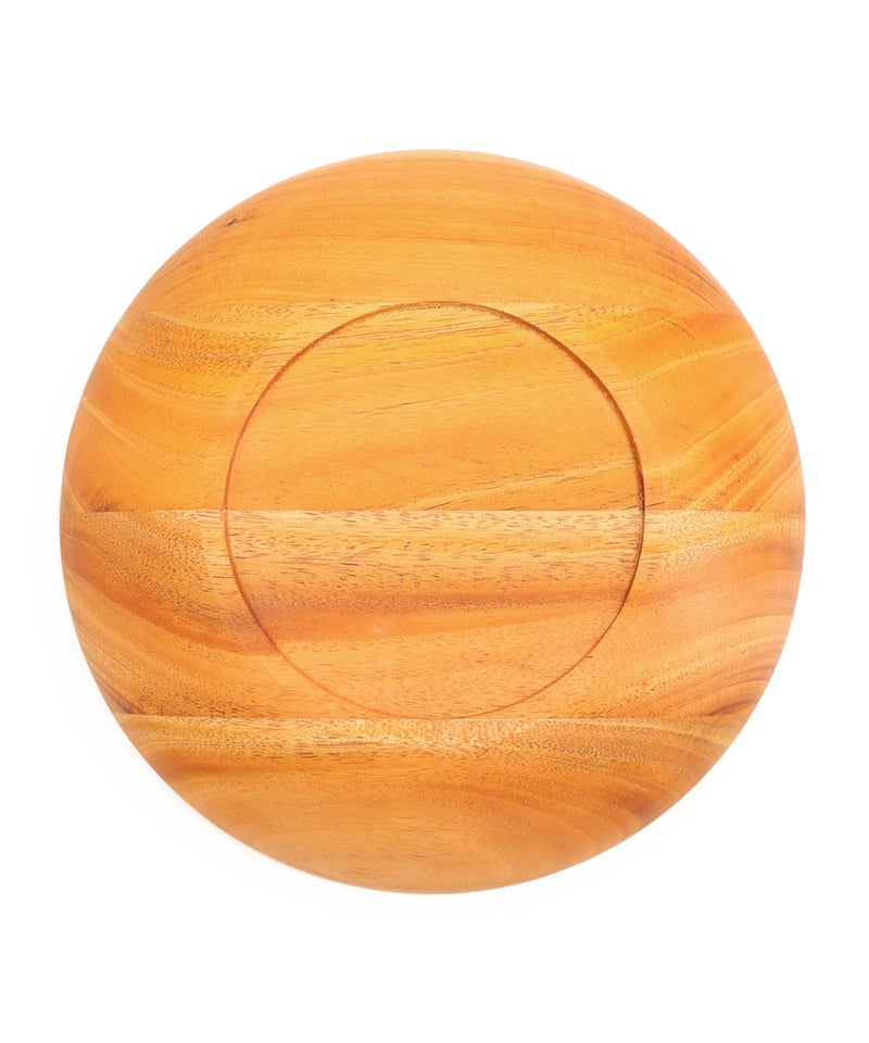 木製ラウンドディッシュ Sサイズ ネコ柄-7