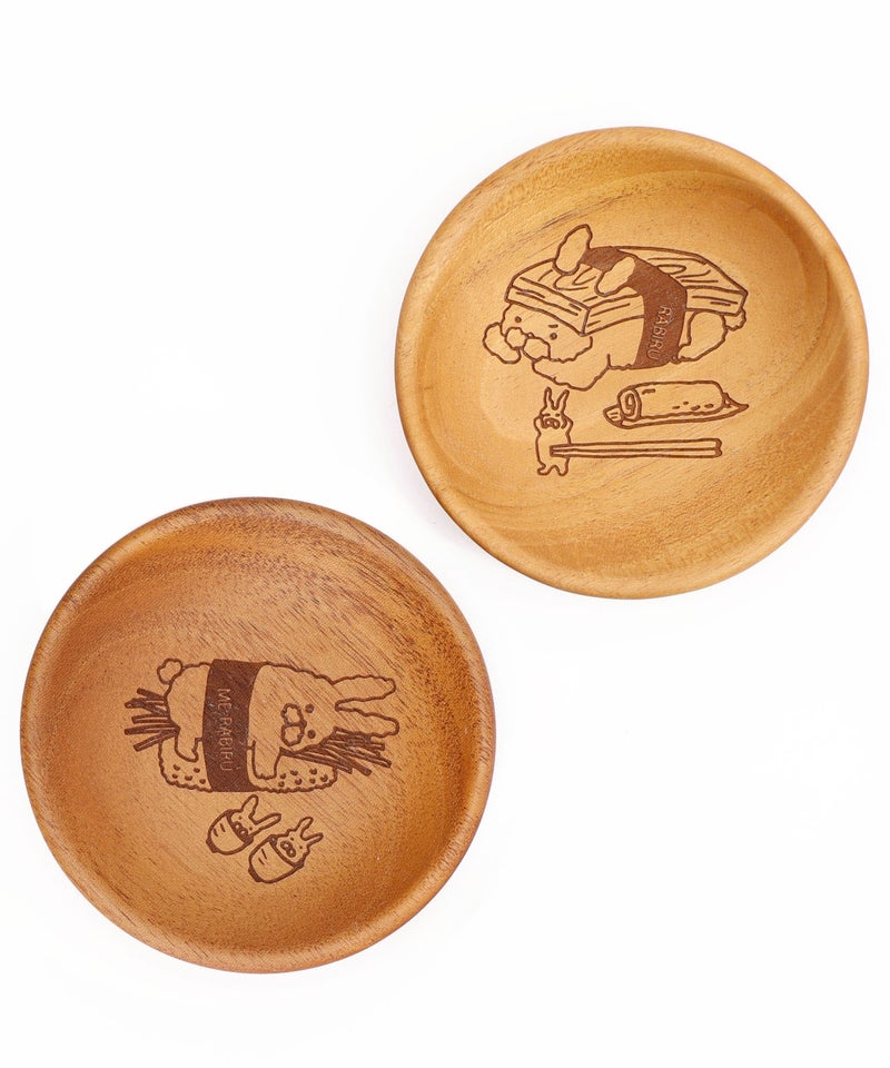 木製まめ皿 2種セット-3