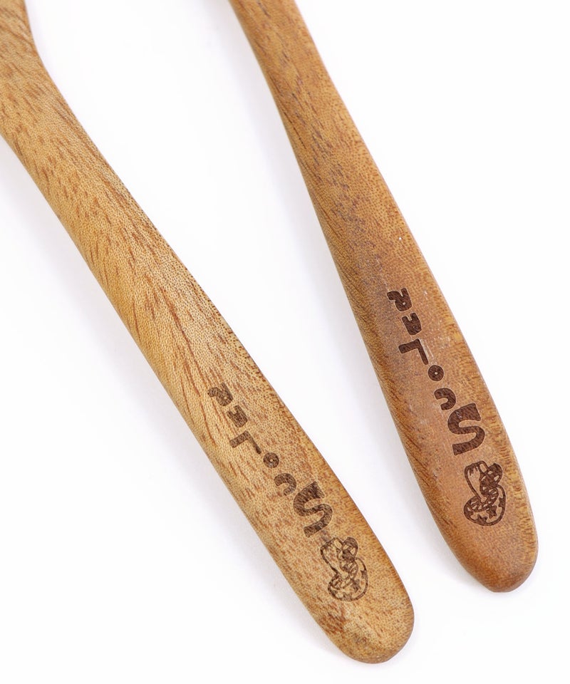 木製スプーン&フォークセット-6