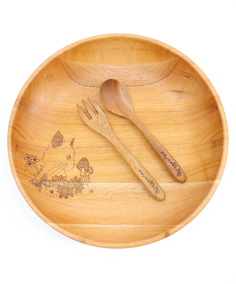 木製スプーン&フォークセット-9