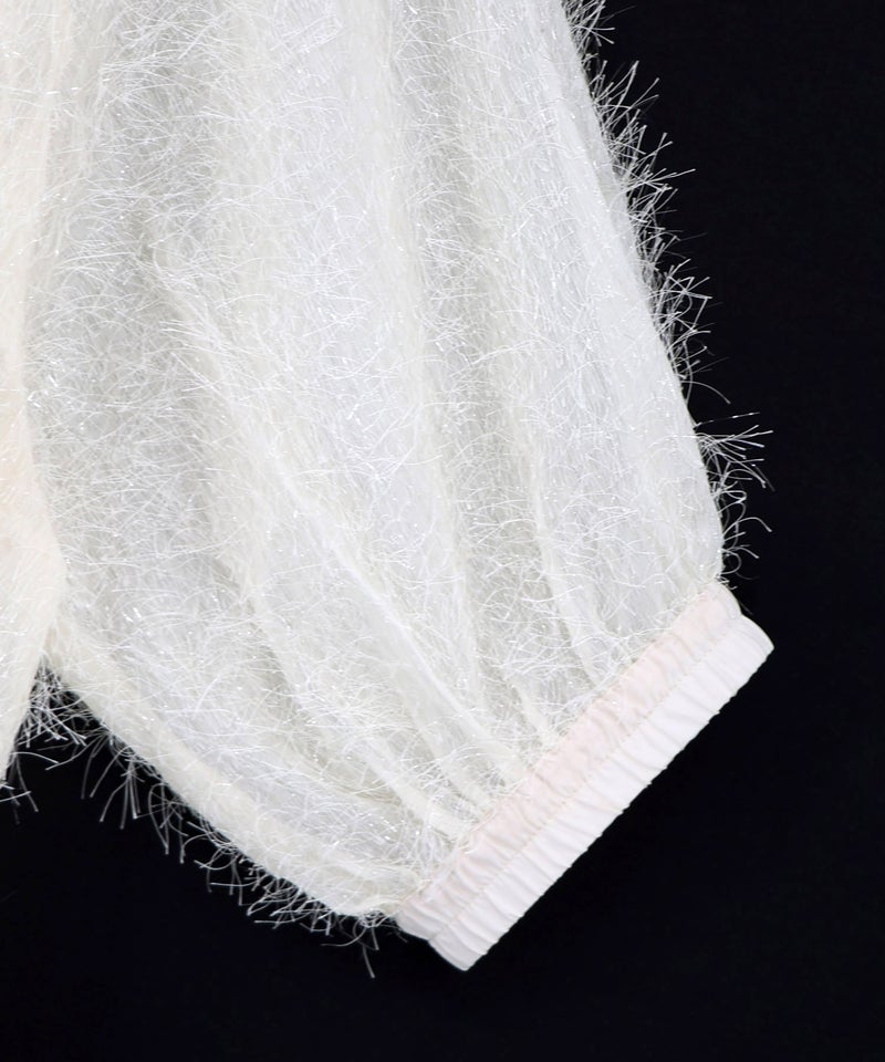 ひまわり刺繍 フェザーラメシフォンカーディガン-22