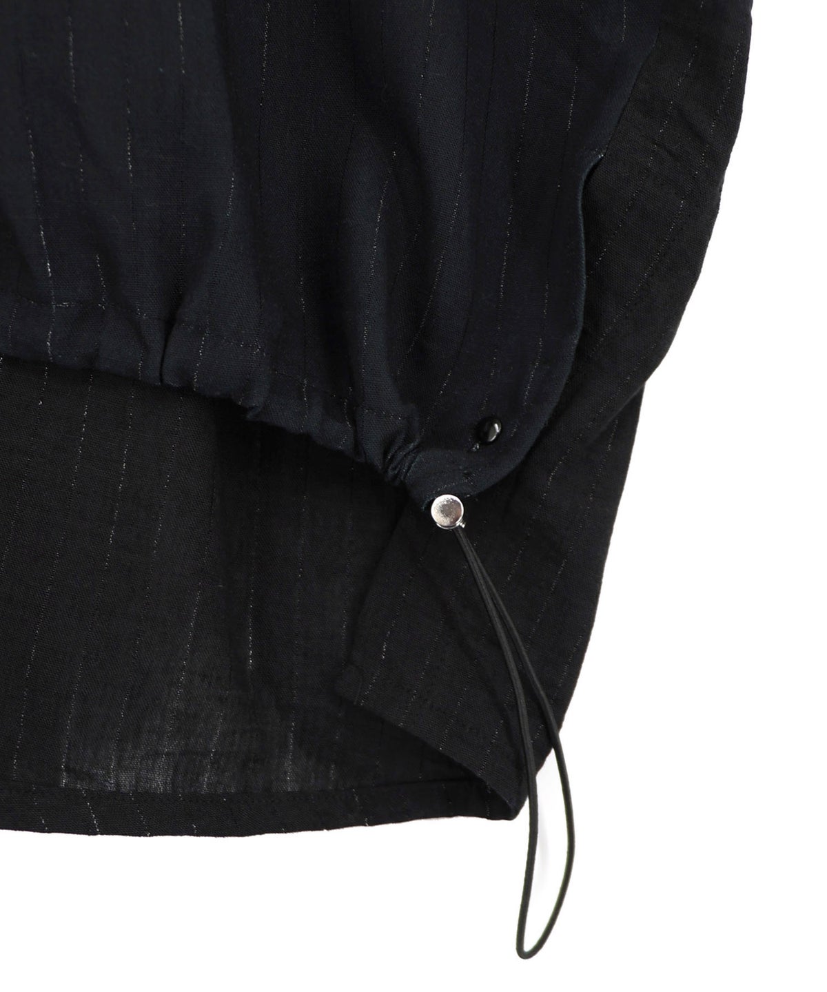 おばあちゃんの思い出本棚柄 ラメストライプシャツ-18