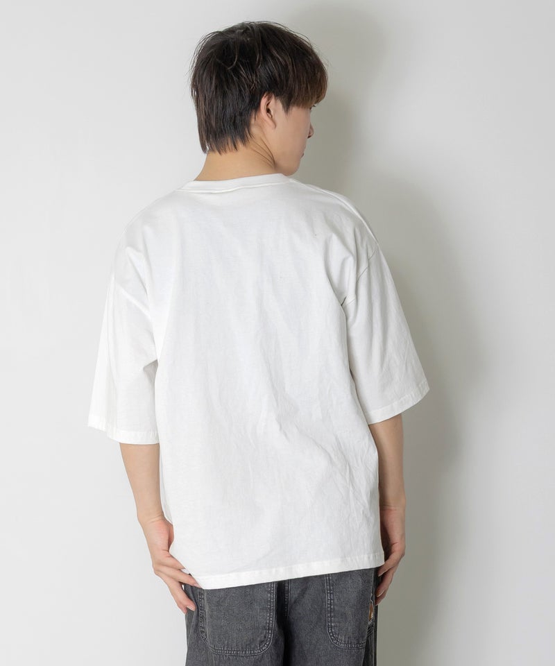 片思いクマと全力拒否ネコTシャツ-5