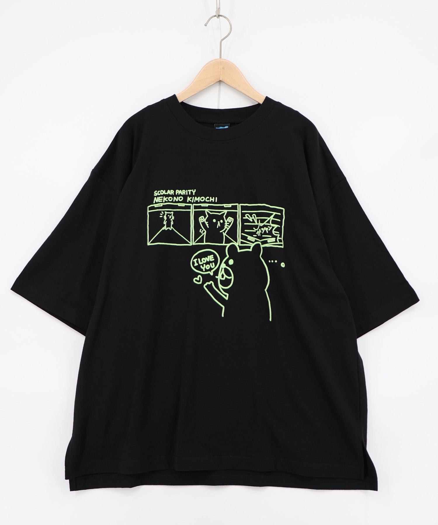 362109：片思いクマと全力拒否ネコTシャツの通販-ScoLar