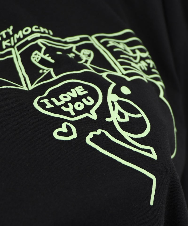 片思いクマと全力拒否ネコTシャツ-20