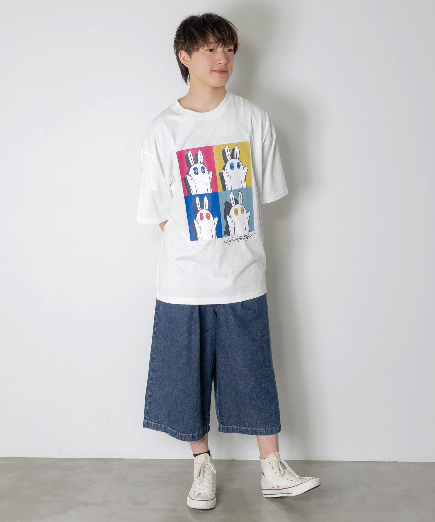 362108：間違い探しおばけウサギTシャツの通販-ScoLar