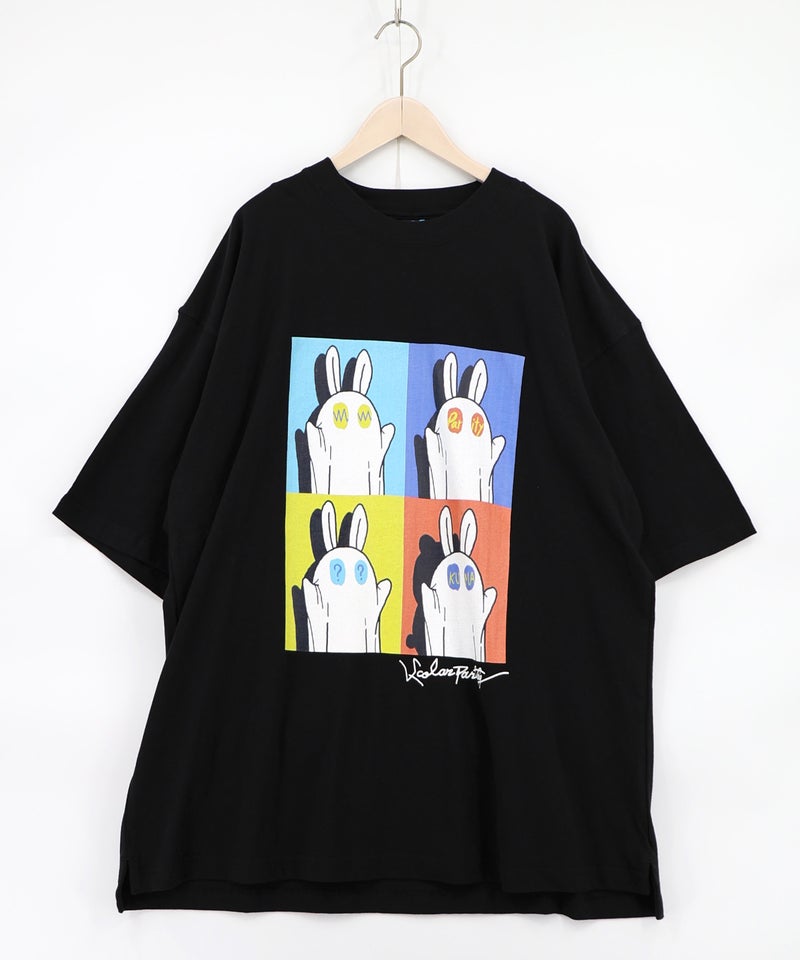 間違い探しおばけウサギTシャツ-9