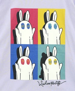 間違い探しおばけウサギTシャツ-12