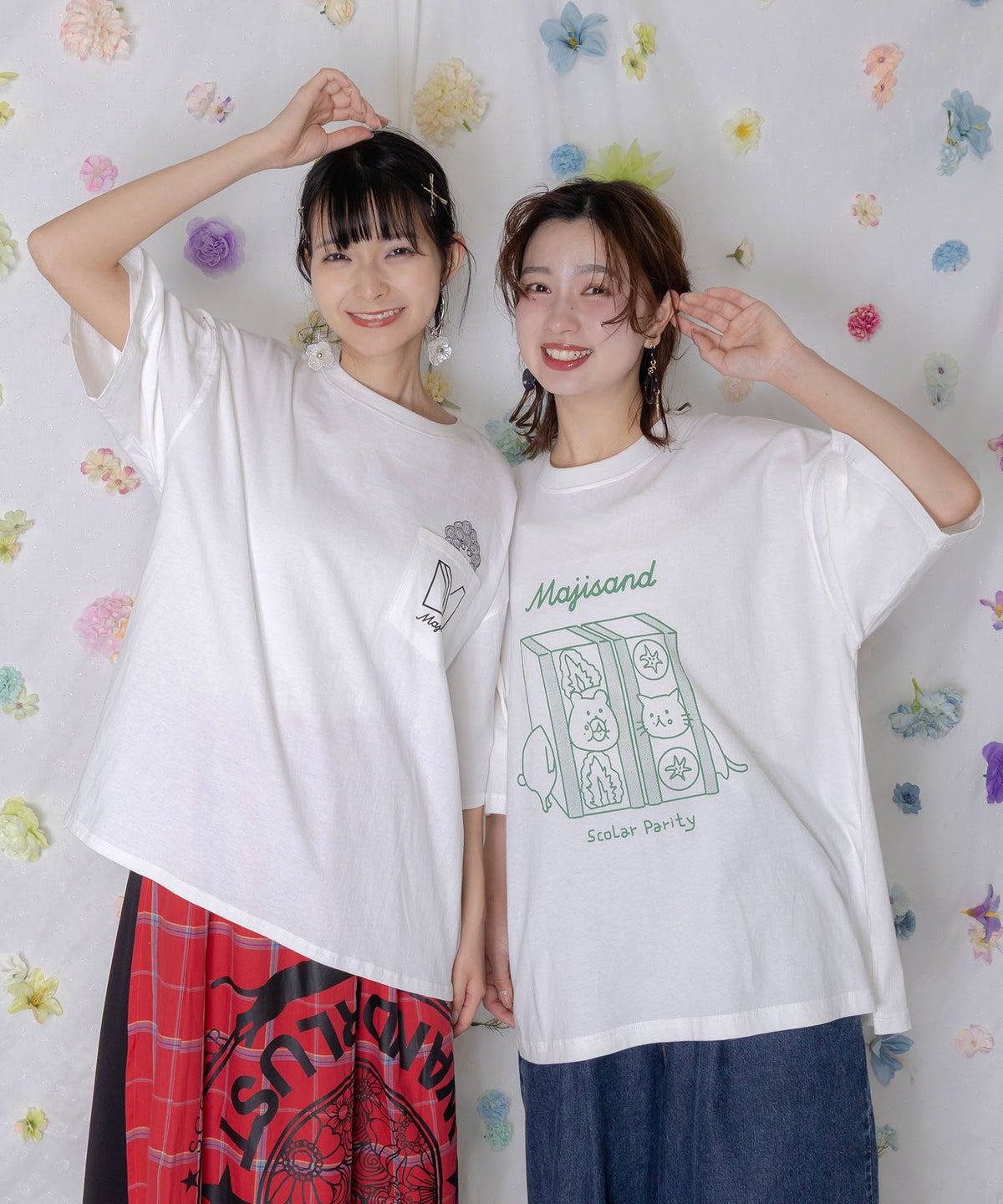 Majisand×Parity クマネコサンドTシャツ-9