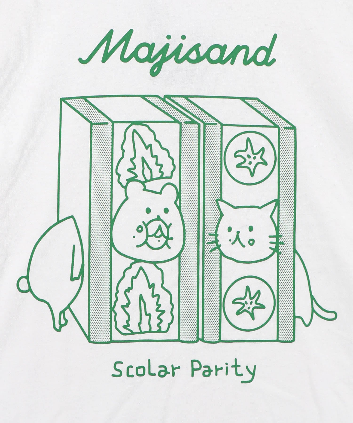 362107：Majisand×Parity クマネコサンドTシャツの通販-ScoLar