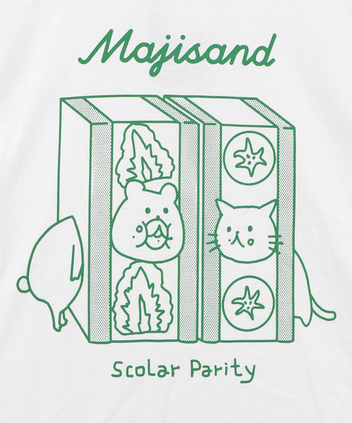 Majisand×Parity クマネコサンドTシャツ-11