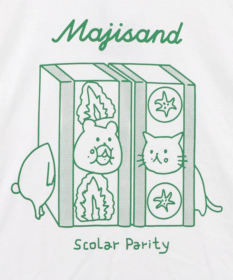 Majisand×Parity クマネコサンドTシャツ-11