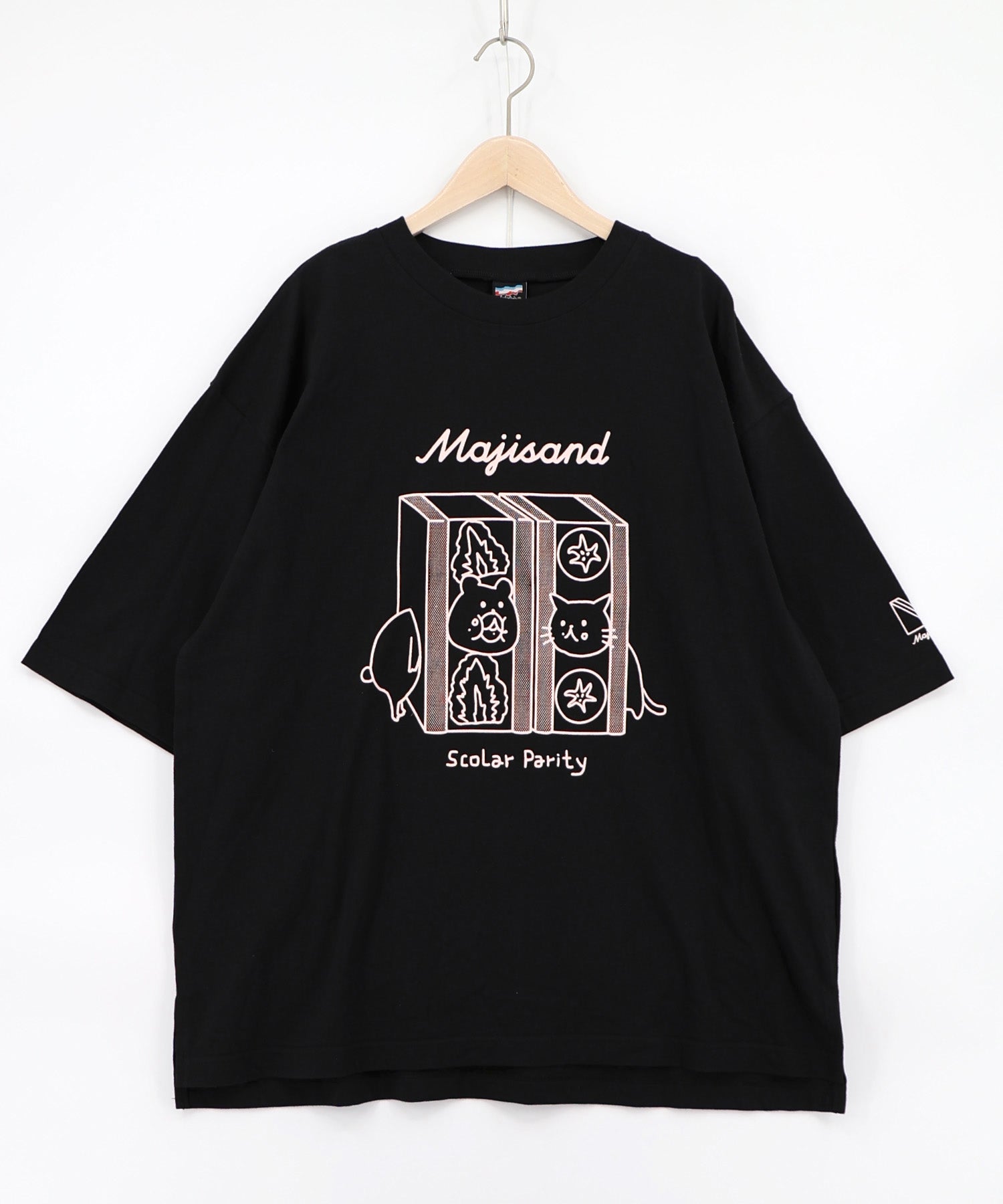 マロン 362107：Majisand×Parity クマネコサンドTシャツの通販-ScoLar
