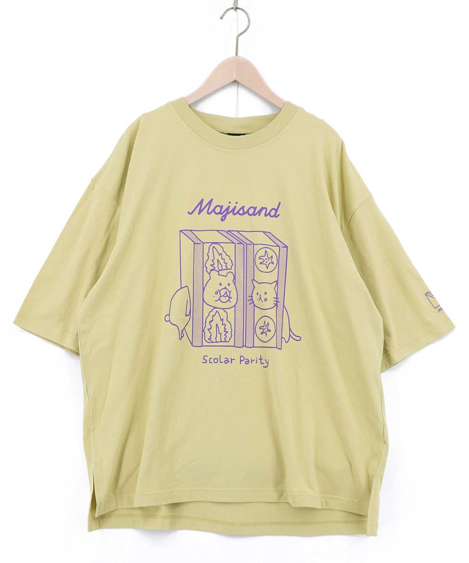 マロン 362107：Majisand×Parity クマネコサンドTシャツの通販-ScoLar