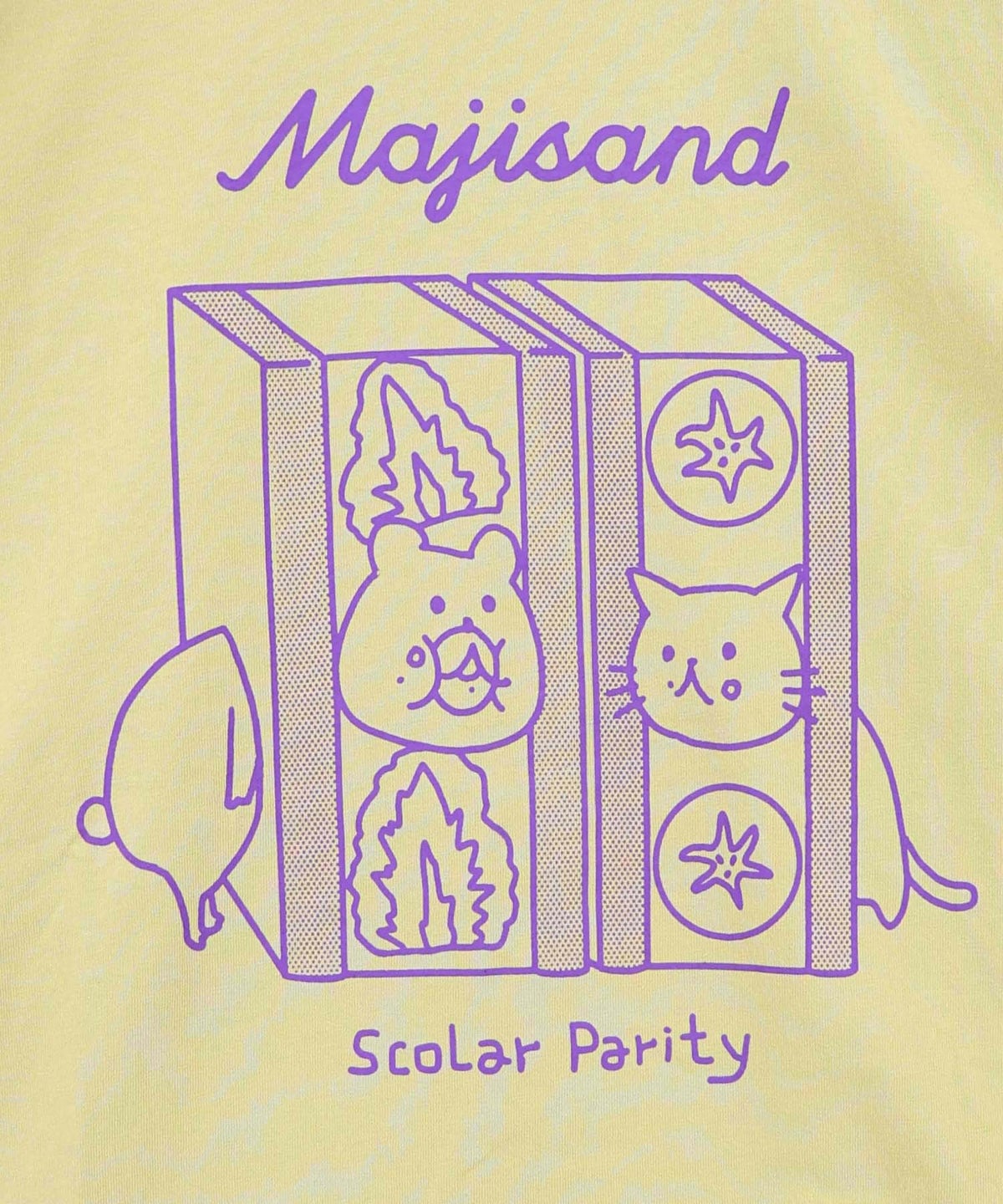 Majisand×Parity クマネコサンドTシャツ-15