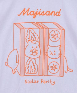 Majisand×Parity クマネコサンドTシャツ-17