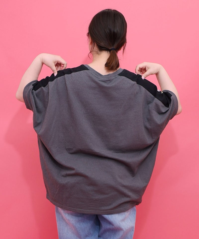 落書き調ラビル配色チュニック-4