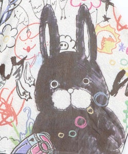 落書き調ラビル配色チュニック-9