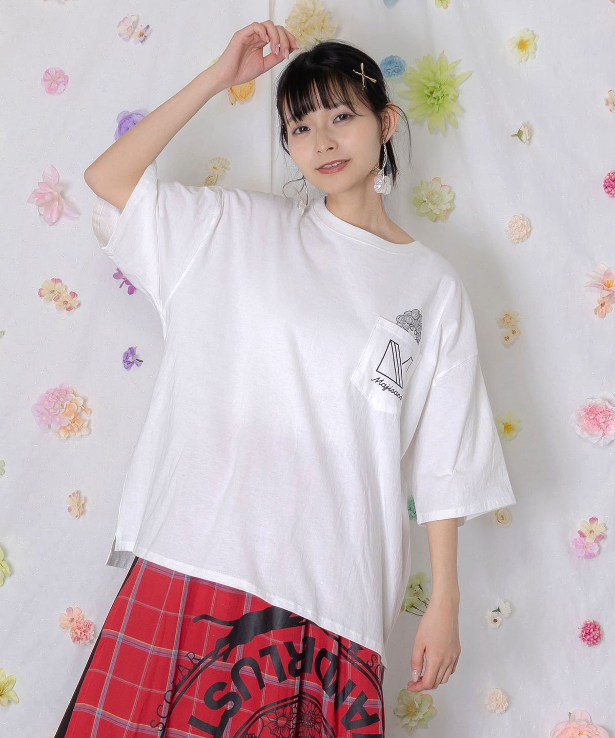 Majisand×ScoLar カラフルフルーツサンドTシャツ-2