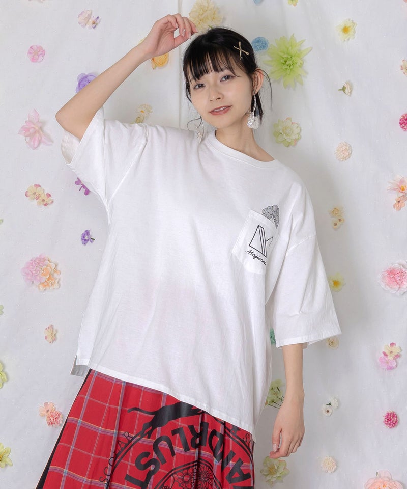 Majisand×ScoLar カラフルフルーツサンドTシャツ-2