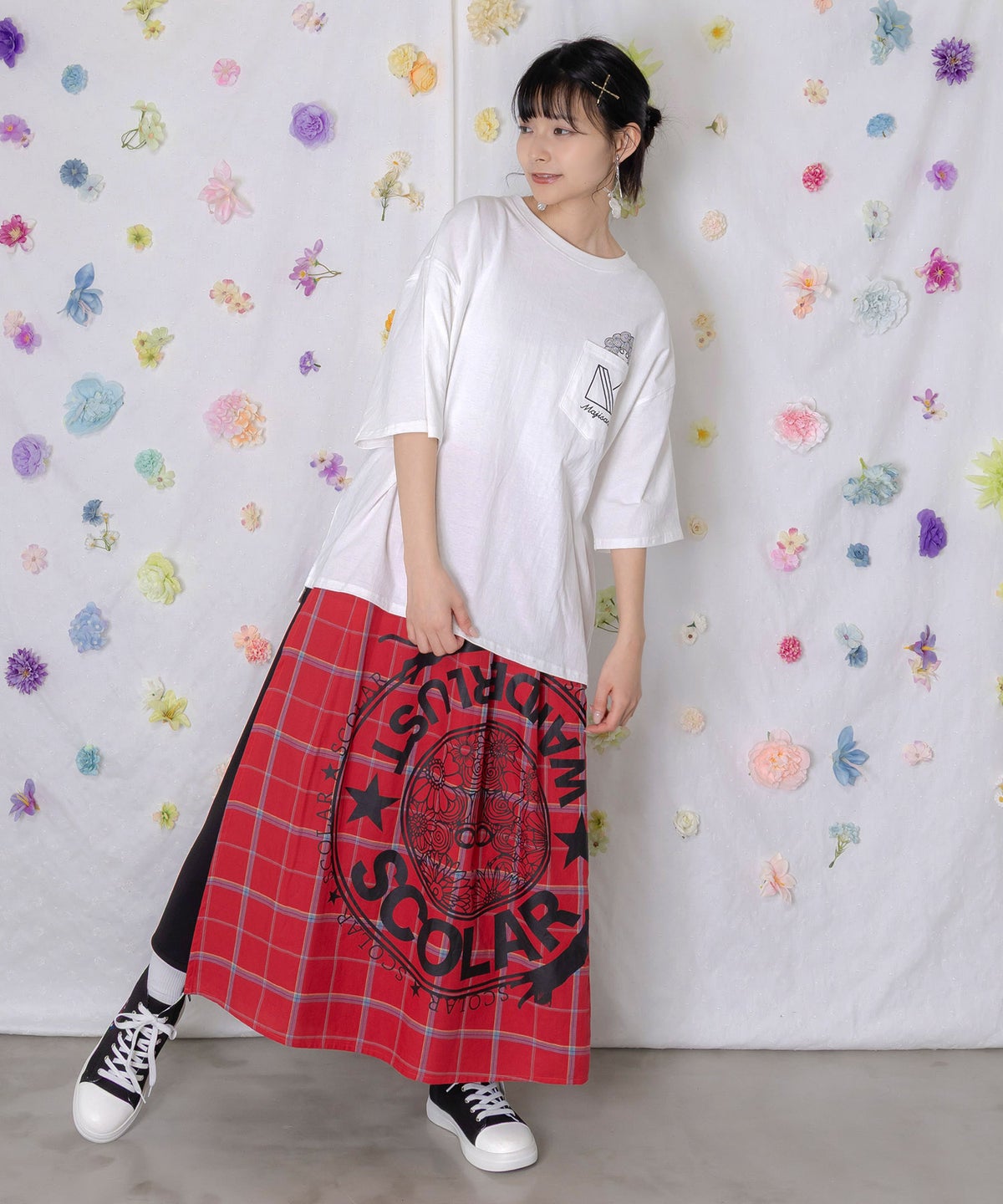 Majisand×ScoLar カラフルフルーツサンドTシャツ-3