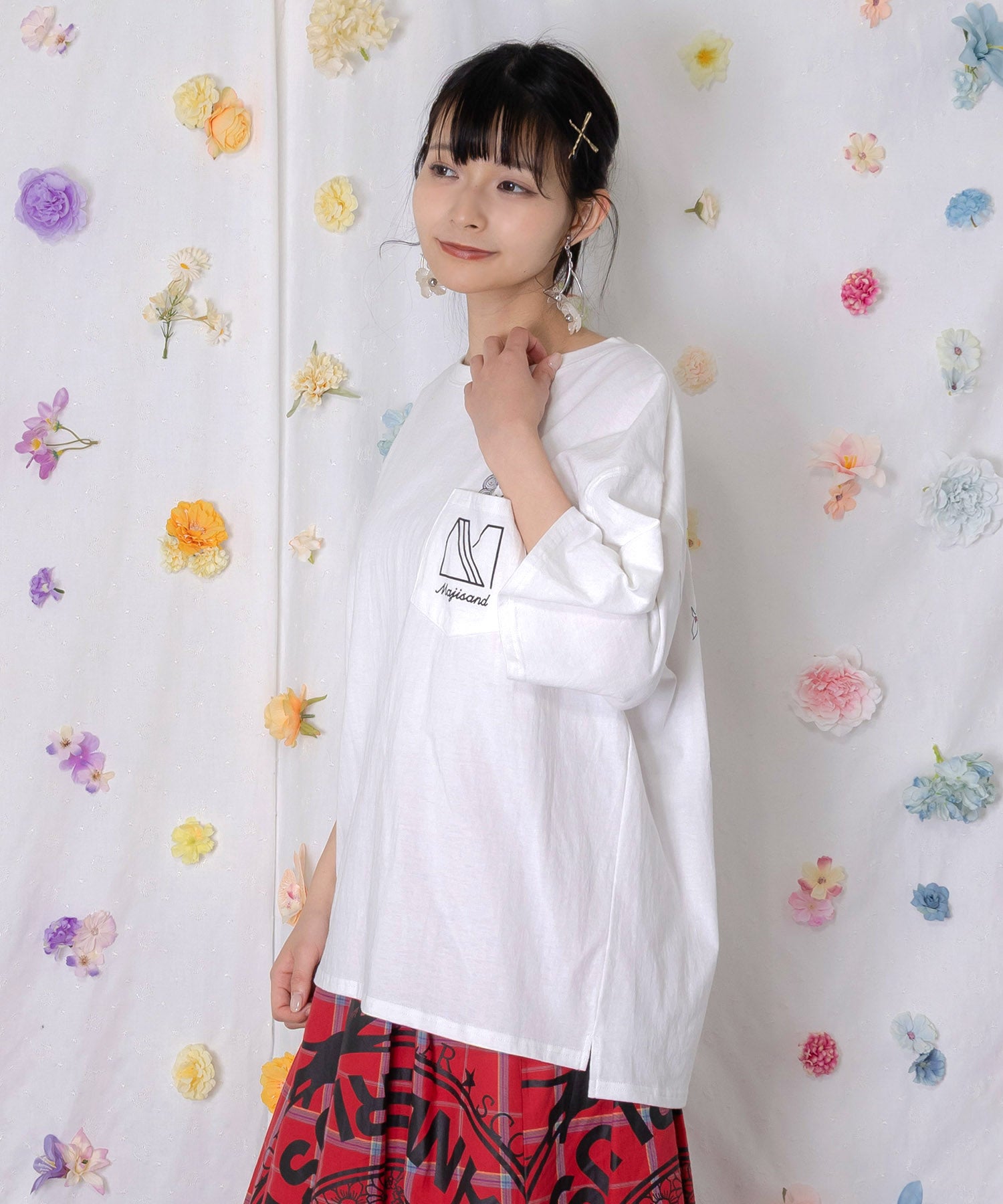 162631：Majisand×ScoLar カラフルフルーツサンドTシャツの通販-ScoLar