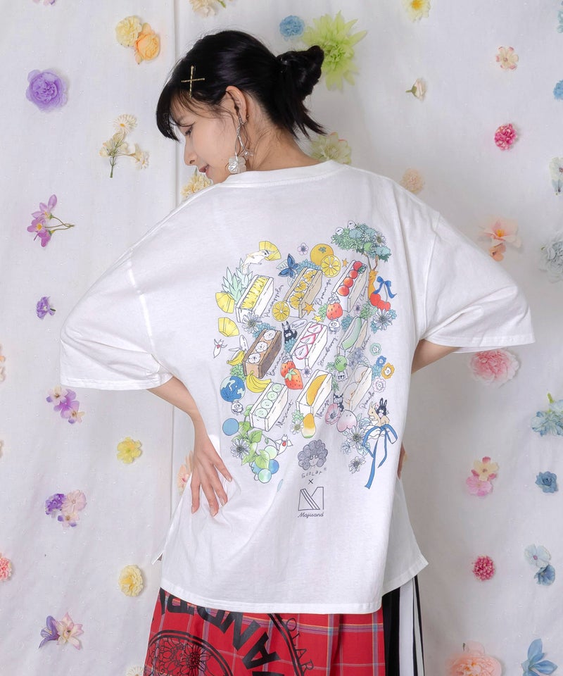 Majisand×ScoLar カラフルフルーツサンドTシャツ-5